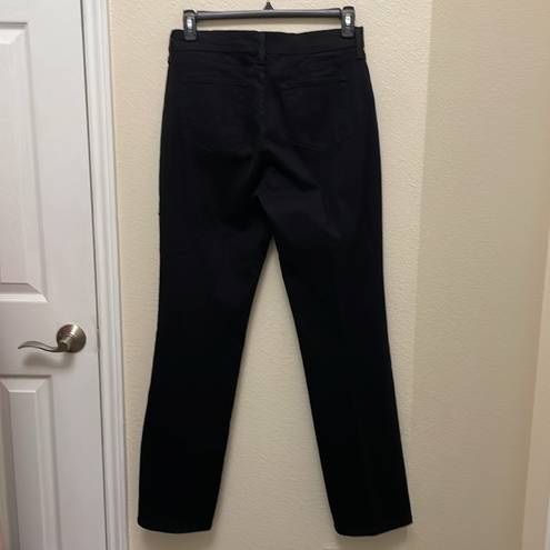 NYDJ  black jeans straight cut stretch