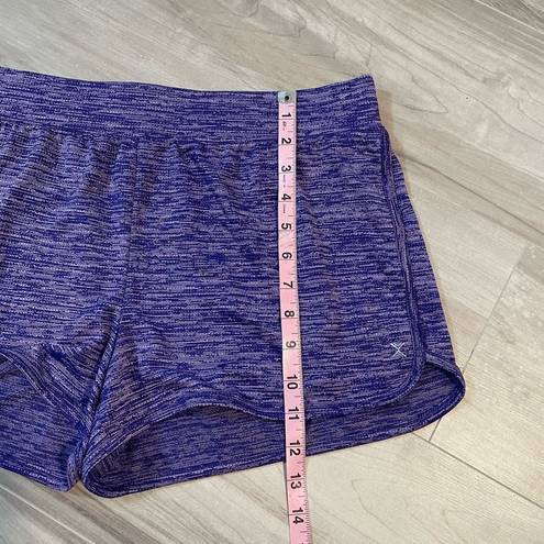 Xersion  Purple And White Quick-Dry Active Wear Shorts- Size XL 18.5P NWOT