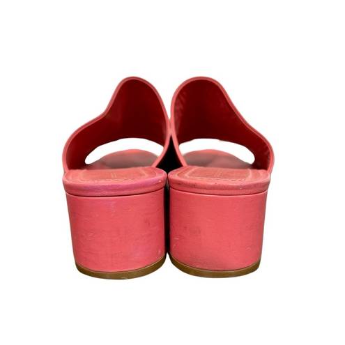 L.A.M.B. Mansur Gavriel Leather Mules Slides Bubblegum Pink Sz:38.5