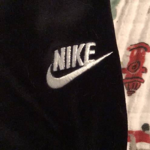 Nike  Black Velour Sweatpants