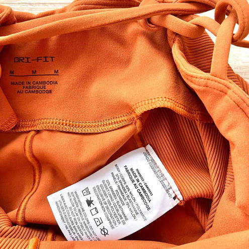 Nike New  Yoga Dri-Fit Luxe 5" Jumpsuit | Dark‎ Russet Orange Size M