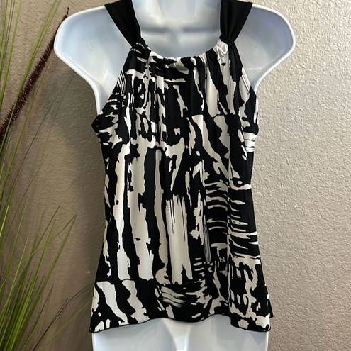 A Byer A. Byer black and white knit tank style top size small