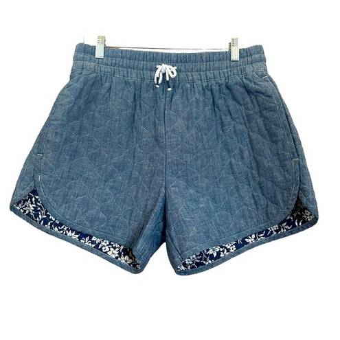 Polo NWT  Ralph Lauren quilted chambray blue denim jean shorts, Medium
