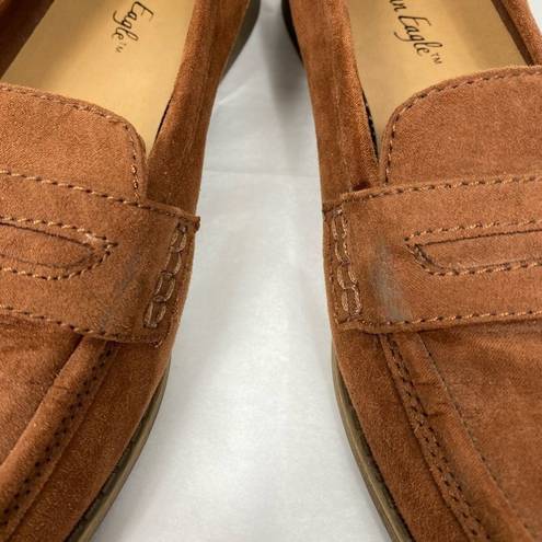 American Eagle  Tan Faux Suede Loafers Shoes