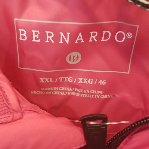 Bernardo 💕💕 Puffer Jacket ~ Orchid Flower Dark Pink XXL 46 NWT