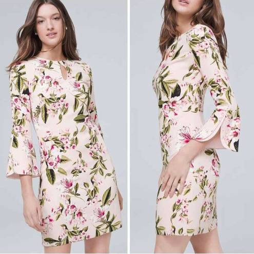 White House | Black Market New w/ $180 Tags WHBM  Floral Pink Dress Womens Small 4