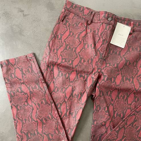 ALC Frank A.L.C Turner leather snakeskin pants