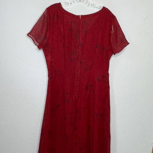 Kathie Lee Collection Vintage  Red Dress