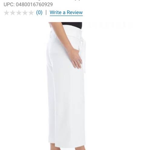 The Limited - New  white cropped pant s12