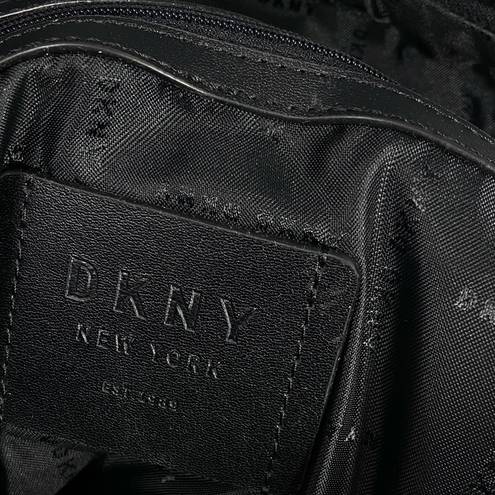 DKNY  shiny black backpack