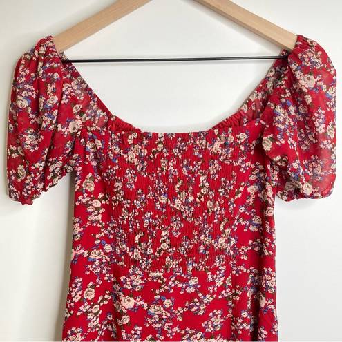 Bardot  Juniper Floral Puff Sleeve Mini Dress