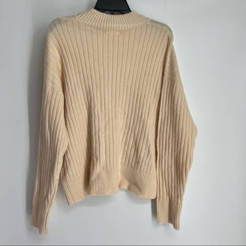 Sophie Rue  mock turtleneck sweater ribbed Large