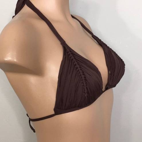 PilyQ  Isla triangle bikini top. Large. NWT