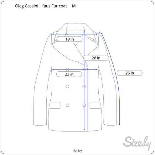 Oleg Cassini Vintage 80's  Brown Faux Fur Coat Animal Print Trim Size M NWT