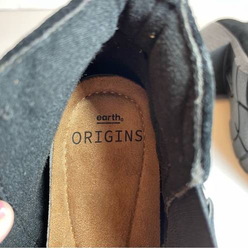 Earth Origins  Odel Suede Booties NWOT 6.5 Black