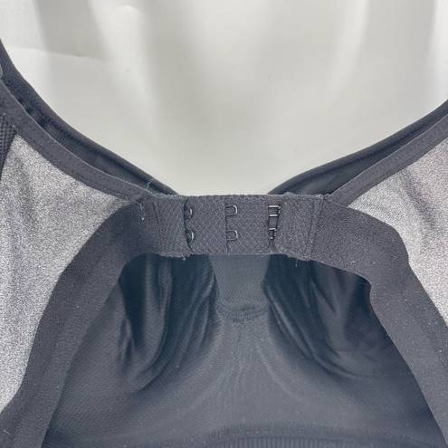 Avia  Womens Sports Bra Padded Comfy Support Active Gray Black Size 38C