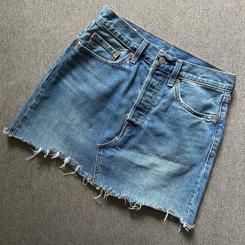 Madewell Levi’s // Denim Button Fly Skirt