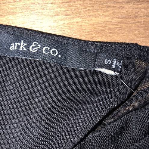 Ark & Co. Size small black mesh bandage crop top