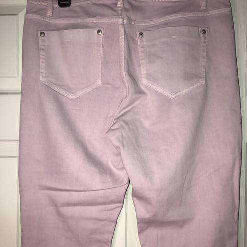 J.Jill  slim ankle light purple lilac color denim women’s size‎ 10 tall