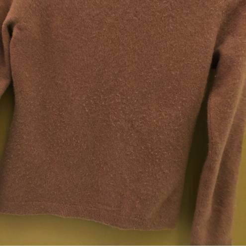 Garnet Hill  100% Cashmere Turtleneck Sweater Purple Medium