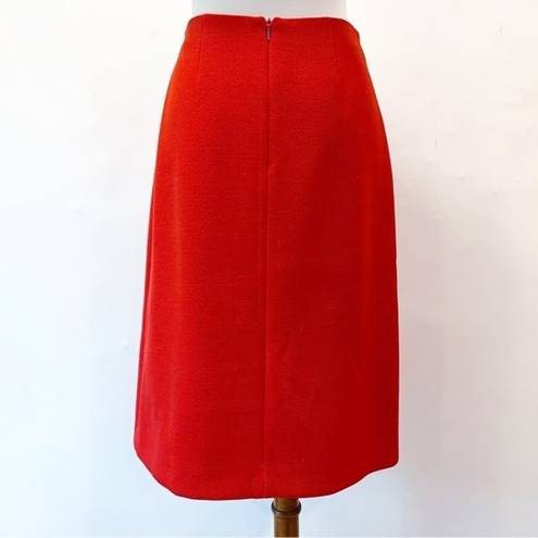 Hugo Boss  Wool Mix Asymmetric Faux Wrap Skirt Size 4