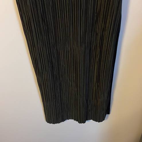 Tiana B . Black Ribbed Spaghetti Strap Maxi Dress size 12