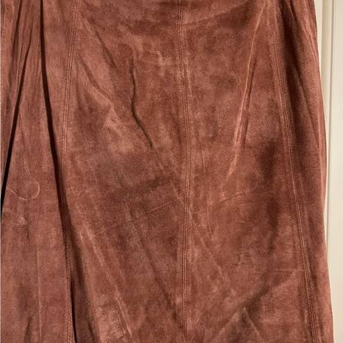 Coldwater Creek Suede  skirt size 12