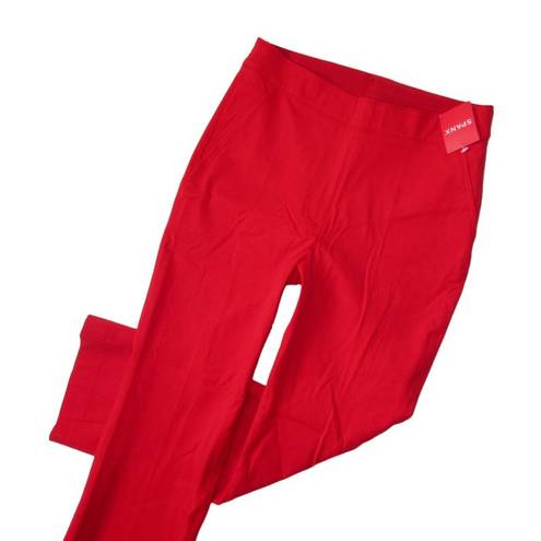 Spanx NWT  20367R Polished Kick Flare in True Red Pull-on Crop Pants 2X