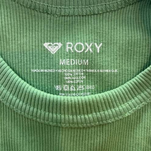 Roxy  - green ribbed tank top