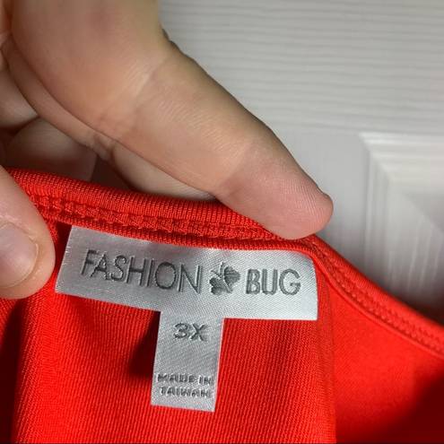 Fashion Bug  Red-Orange Stretch Cami Tank size 3X