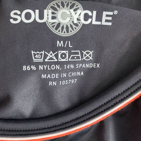 SoulCycle  Gray Sports Bra with Logo on Back