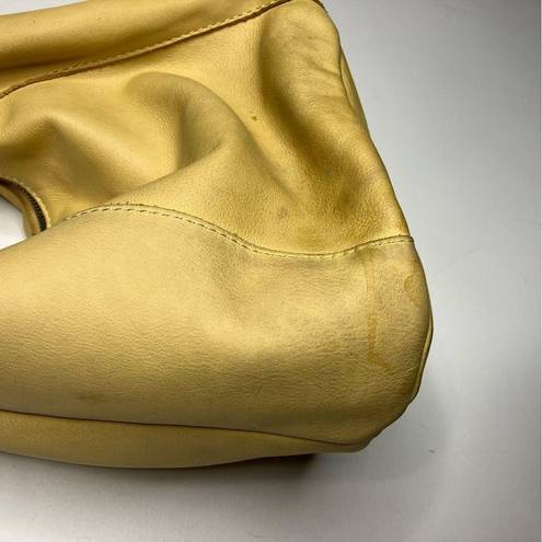 Krass&co American Leather . yellow leather hobo bag shoulder purse