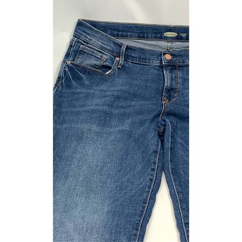 Old Navy  Women's Denim Five Pocket Mid-Rise Original Straight Jeans Blue Size 16