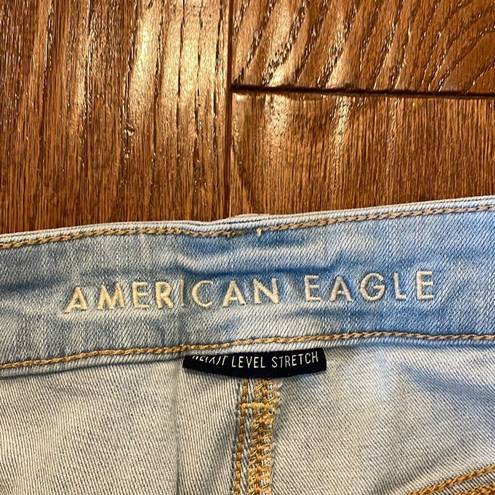 American Eagle  high rise shortie cutoff jean short 10