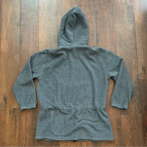 Victoria's Secret VS SPORT gray fleece drawstring hoodie jacket, size M