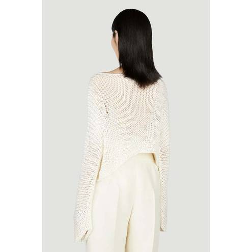 The Row  Stelle Top in Ecru Large Womens Knitted Sweater