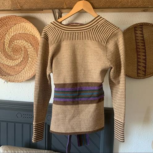 Tracy Reese Plenty by  Wool Sweater with Waist Tie