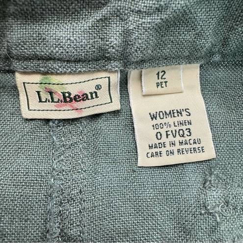 L.L.Bean  Linen Cropped Pants