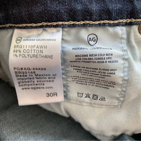 AG Adriano Goldschmied Adriano Goldschmied | The Stilt Cigarette Leg Medium Wash Jeans Size 30”