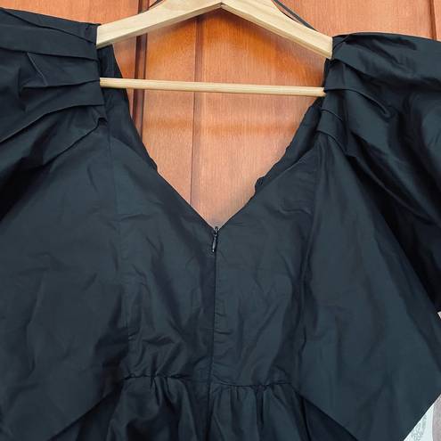 Tuckernuck  Hyacinth House by Margaux Blouse Flutter Sleeve Black Size Small