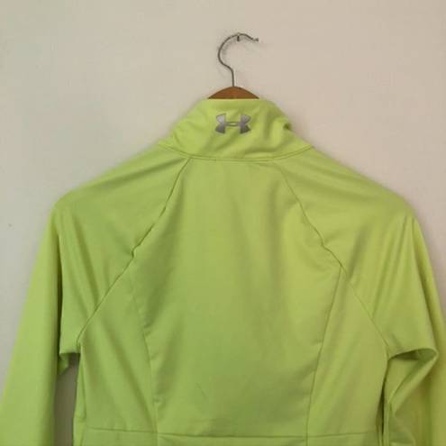 Under Armour  Studio Active Track Jacket HeatGear Semi Fitted Lime Green Small S