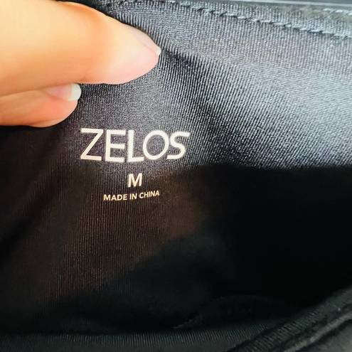 Zelos Fleece Lined Leggings MEDIUM Black High Waist Ankle Athletic Fitness Yoga