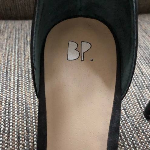 BP  4” Heels D’Orsay Ankle Strap Leather Suede 9