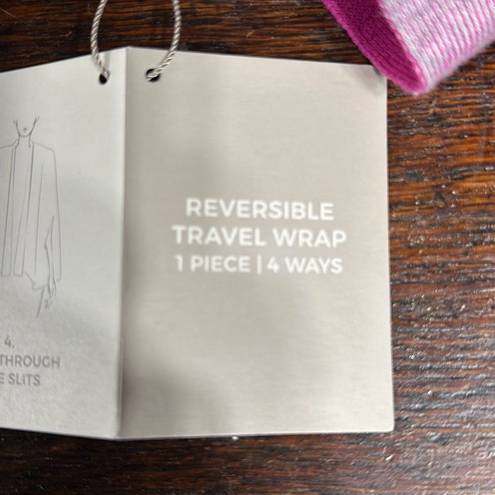 Chico's New. Chico’s pink reversible travel wrap. Retails $119