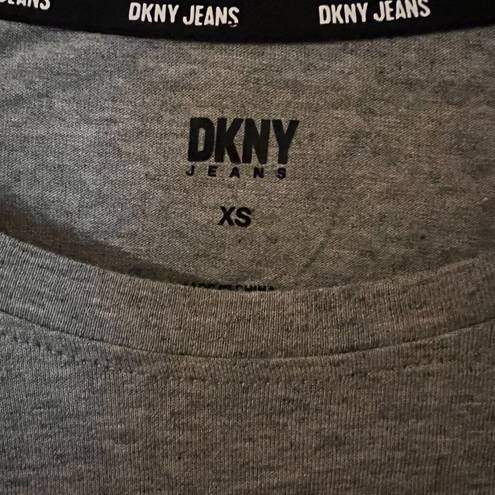 DKNY  Jeans Women's Rhinestone Logo Crewneck TShirt NWT size XS