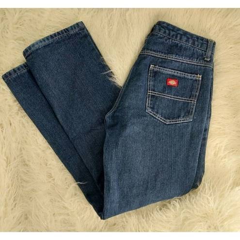 Dickies   BLUE DARK WASH LINING & SHELL 100% COTTON WOMEN'S JEANS SIZE: 6R