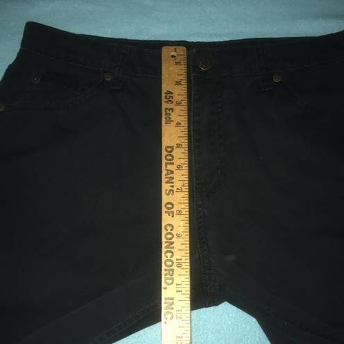 St. John’s Bay  relaxed fit boot cut high waisted black jeans 100% cotton size 12