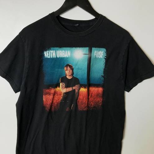 Tultex 2014 Keith Urban Fuse Graphic Tee Black Medium M T Shirt