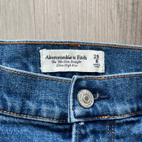 Abercrombie & Fitch  28/6 Curve Love The 90s Slim Straight Ultra High Rise Jeans