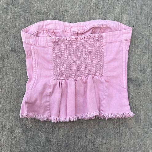 Free People Pink Better Days Tube Top